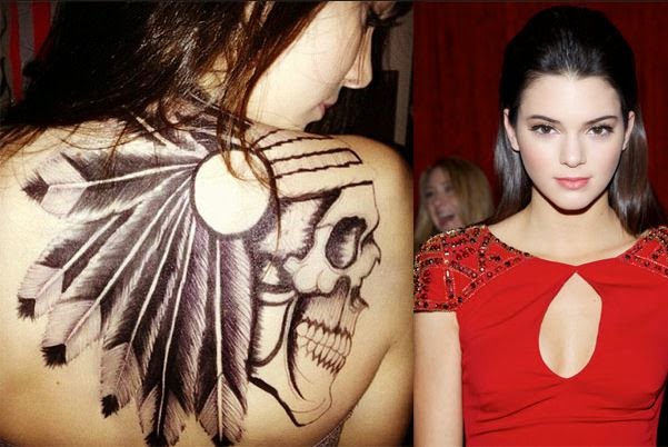 Kendall Jenner Tattoo on Back of Neck
